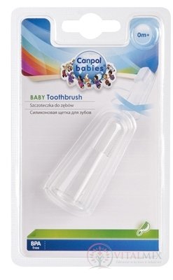 Canpol Babies První kartáček na zuby silikonová 1x1 ks