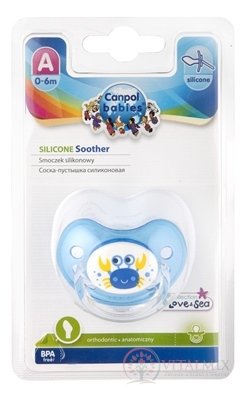 Canpol Babies Utišující dudlík Příroda silikon (0-6m) A, anatomický, 1x1 ks
