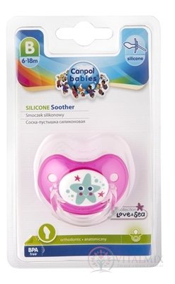 Canpol Babies Utišující dudlík Příroda silikon (6-18m) B, anatomický, 1x1 ks