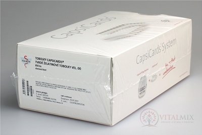 CapsiCards žel. kapsle Vysoce. 00 - FAGRON slonovinové 850 ks karton 17x50 ks (1 bal.), 1x1 set