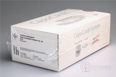 CapsiCards žel. kapsle Vysoce. 00 - FAGRON transparentní 850 ks karton 17x50 ks (1 bal.), 1x1 set