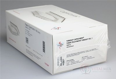 CapsiCards žel. kapsle Vysoce. 1 - FAGRON slonovinové 1100 ks karton 22x50 ks (1 bal.), 1x1 set