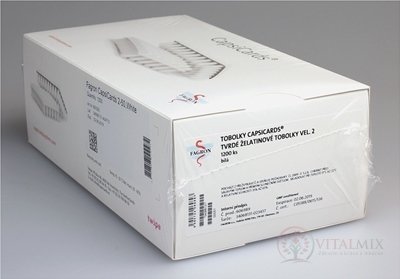 CapsiCards žel. kapsle Vysoce. 2 - FAGRON bílé 1200 ks karton 24x50 ks (1 bal.)