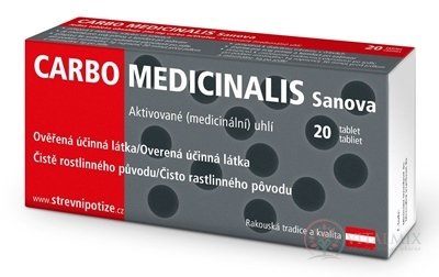 CARBO medicinální Sanova tbl 1x20 ks