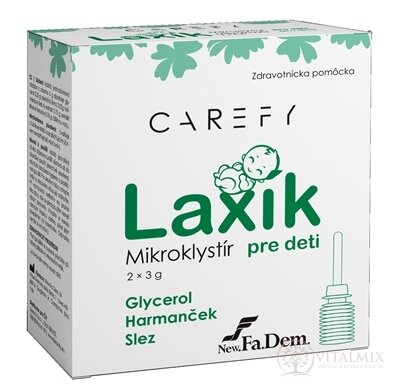 CAREFY Laxík mikroklystýr pro děti 2x3 g