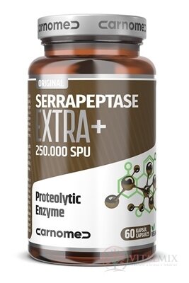 CarnoMed SERRAPEPTASE EXTRA+ 250.000 SPU cps (pro zvířata) 1x60 ks