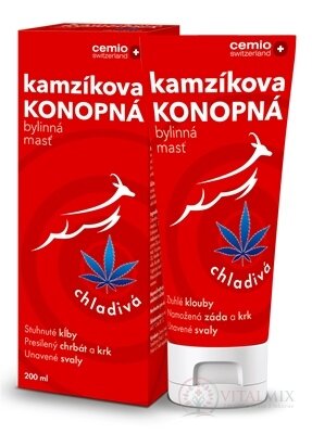 Cemio Kamzíkova konopná mast chladiva (inov.2023) 1x200 ml