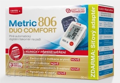Cemio Metric 806 DUO COMFORT Tlakoměr na rameno 1x1 ks