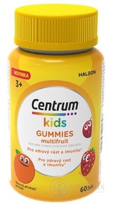 Centrum kids GUMMIES multifruit želé s vitamíny a minerály 1x60 ks