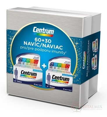 Centrum pro muže (Vánoční balíček) tbl (inov. 2022) 60+30 navíc (90 ks), 1x1 set
