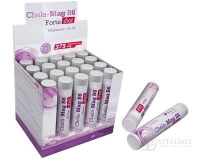 Chela-Mag B6 Forte shot ampule, višňová příchuť 20x25 ml