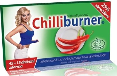 Chilliburner AKCE 25% sleva tbl 45 + 15 zdarma (60 ks)