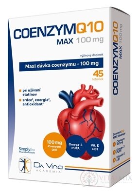 COENZYM Q10 Max 100 mg - Da Vinci cps 1x45 ks