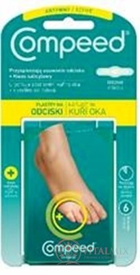 Compeed NÁPLAST Na kuří oka Hydrokoloidní, střední 1x6 ks