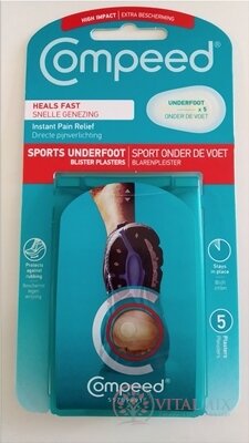 Compeed NÁPLAST SPORT na puchýře na chodidlech gelová 1x5 ks