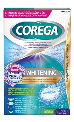 COREGA Whitening antibakteriální čisticí tablety 1x30 ks