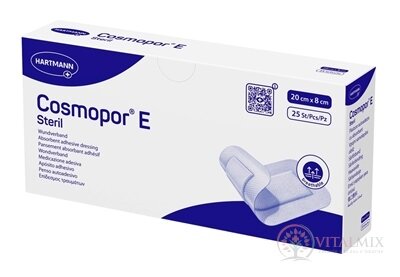 Cosmopor E STERIL náplast sterilní s mikrosíťkou (20x8 cm) 1x25 ks