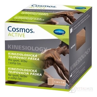 Cosmos ACTIVE kineziologického tejpovací páska béžová (5cm x 5m) 1x1 ks
