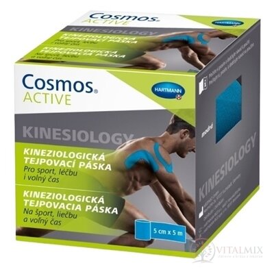 Cosmos ACTIVE kineziologického tejpovací páska modrá (5cm x 5m) 1x1 ks