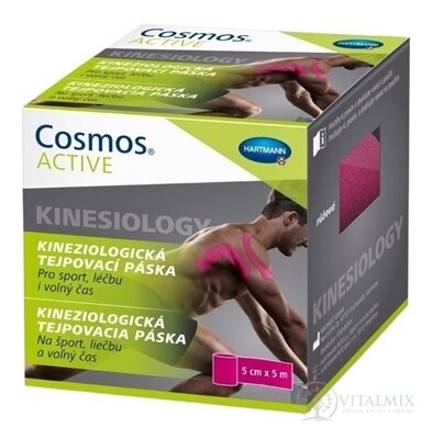 Cosmos ACTIVE kineziologického tejpovací páska růžová (5cm x 5m) 1x1 ks