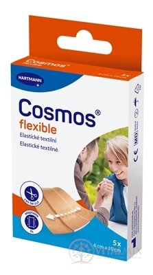 Cosmos Flexible elastická textilní náplast na rány, (6 cm x 10 cm) (inov.2025) 1x5 ks