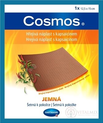 COSMOS Hřejivá náplast s kapsaicinem JEMNÁ (12,5x15 cm) 1x1 ks