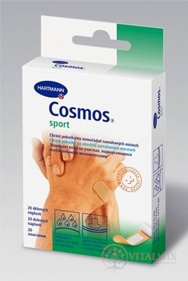 COSMOS Na sport náplast na rány flexibilní (1,9cmx7,2cm) 1x20 ks
