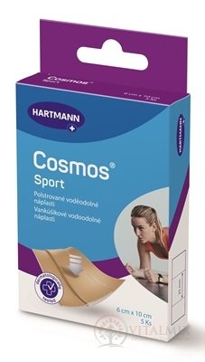 COSMOS Na sport (SPORT INOV) náplast na rány flexibilní (6x10 cm) 1x5 ks