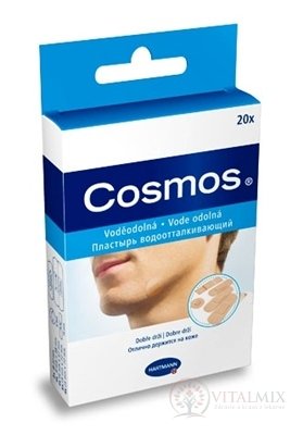 COSMOS Vodě odolná náplast na rány, 5 velikostí, 1x20 ks