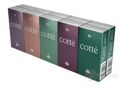Cotté Papírové kapesníky 3-vrstvé, 10x10 ks (100 ks)