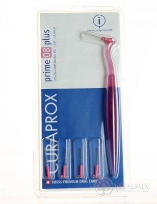 CURAPROX CPS 08 PRIME PLUS - CPS 08 + UHS 451 (mezidzubné kartáčky + držák) 1x1 set