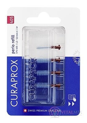 CURAPROX CPS 405 perio refill bordový mezizubní kartáček bez držáku 1x4 ks