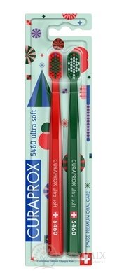 CURAPROX CS 5460 ultrasoft Vánoční edice zubní kartáček (dvojbalení), 1x2 ks