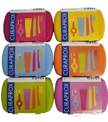 CURAPROX Travel set (1x zubní kartáček, 2x mezizubní kartáček CPS, 1x zubní pasta 10 ml) 1x1 set
