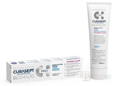 CURASEPT BIOSMALTO CAE dentální pěna, příchuť jahoda 1x50 ml