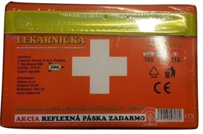 DAS AUTOLÉKÁRNIČKA 1 ks + reflexní páska zdarma 1x1 set
