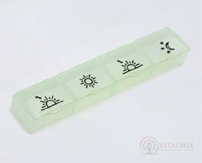 Dávkovač léků typ 04 denní světle zelený 1x1 ks