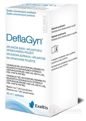 DeflaGyn aplikační souprava vaginální gel 40 ml + 1 aplikátor, 1x1 set