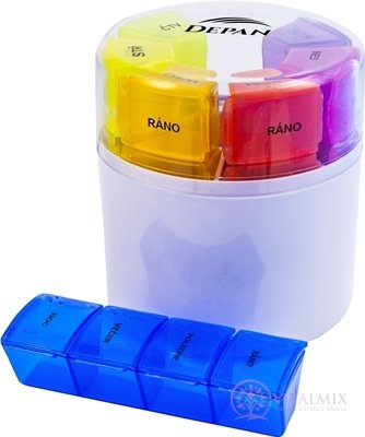 DEPAN Cube Týdenní dávkovač léků 1x1 ks