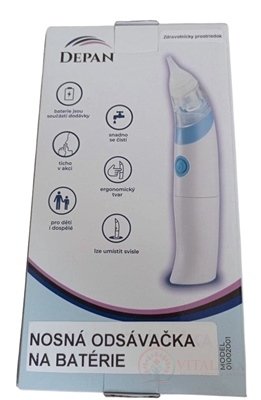 DEPAN Nosová odsávačka na baterie model 01002001 odsávačka hlenů 1x1 ks