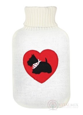 DEPAN Termofor ohřívací láhev s pleteným obalem westík TERRIER 1x1 ks