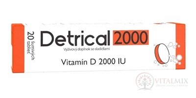 Detrical 2000 Vitamin D šumivé tablety 1x20 ks