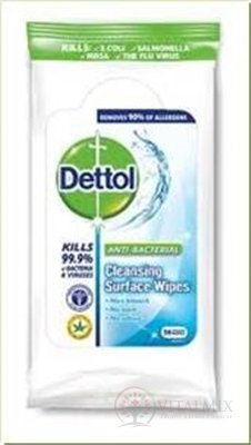 Dettol antibakteriální ubrousky na povrchy 1x36 ks