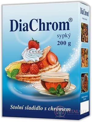 DiaChrom sypký nízkokalorické sladidlo prášek 1x200 g