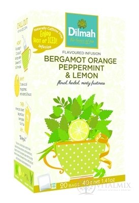 Dilmah BERGAMOT ORANGE PEPPERMINT &amp; LEMON nálevové sáčky 20x2 g (40 g)
