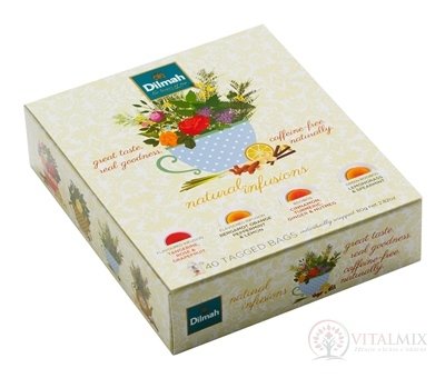 Dilmah natural Infusions kazeta, 4 druhy čajů po 10 sáčků, 40x2 g (80 g)
