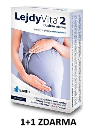 LejdyVita 2 Budu máma 2x30cps AKCIA 1+1 ZDARMA