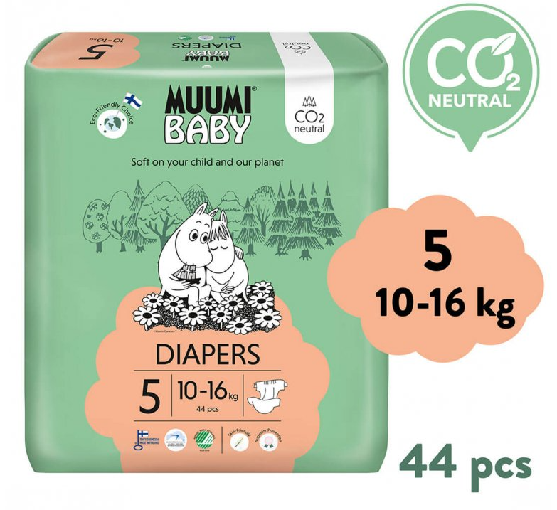 MUUMI BABY 5 MAXI+ PLENY 10-16KG 44KS