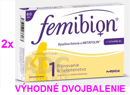 Femibion 1 800 ®+VIT.D3 60+60tbl VÝHODNÉ DVOJBALENÍ