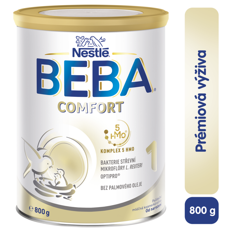 BEBA COMFORT 1, 5-HMO počáteční kojenecké mléko, 800 g